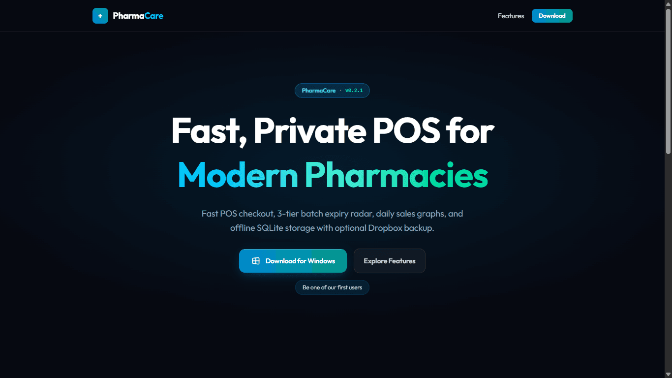 PharmaCare - Pharmacy Inventory Management Software
